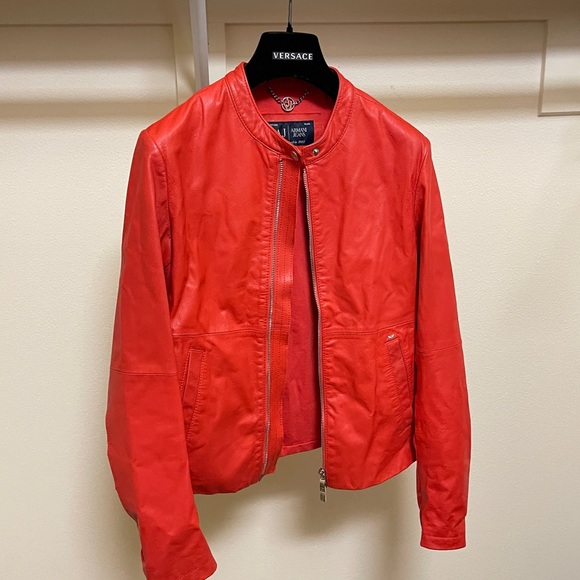 Armani Jeans Jackets & Coats Armani Jeans Leather Jacket Poshmark